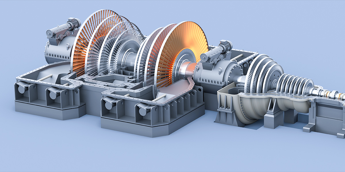 Conventional thermal power turbine island