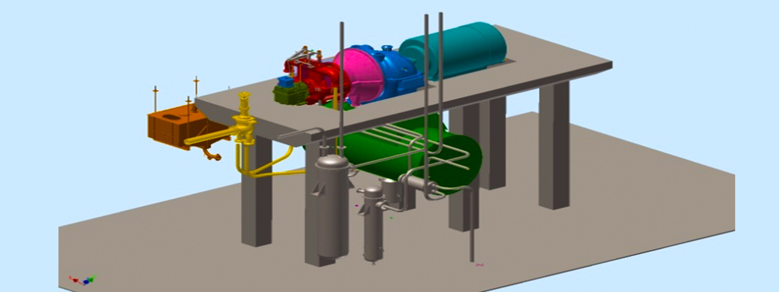 Downward Exhaust Turbine