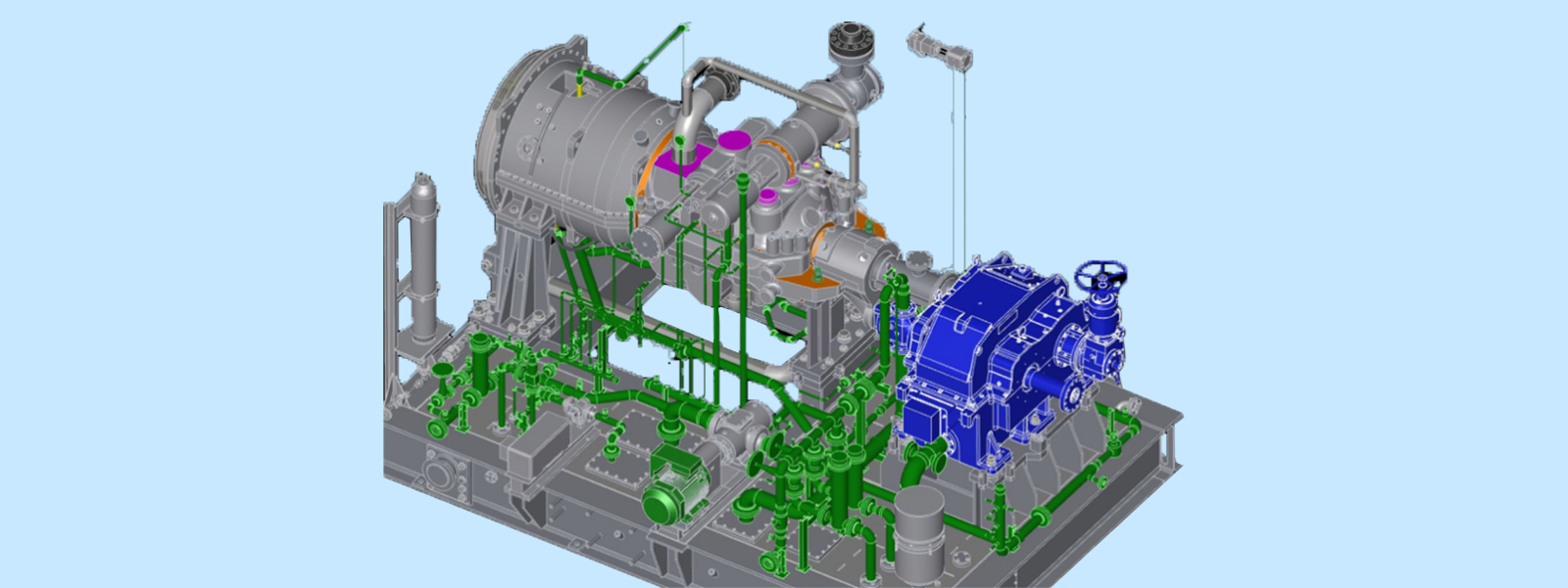 Axial Exhaust Turbine